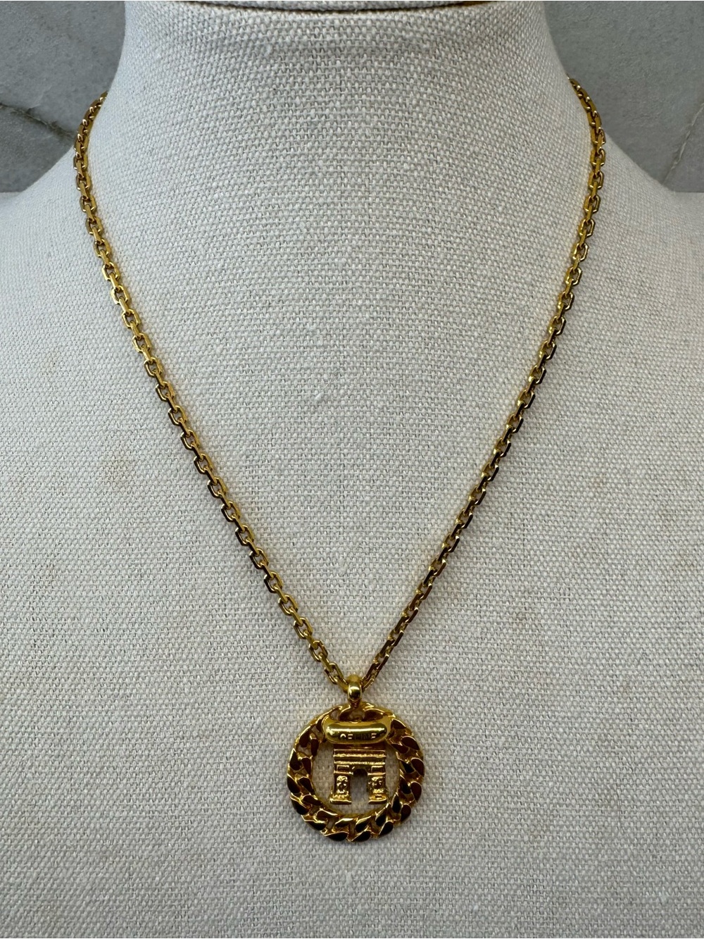 Celine Arc De Triomphe “Triumphal Arc” Necklace